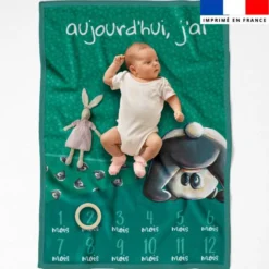 Coupon pour couverture mensuelle motif bébé panda - Création Stillistic