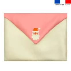 Coupon pour enveloppe en tissu motif ambiance Noel