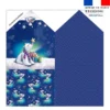 Coupon pour enveloppe en tissu motif Ours polaire de noel - Création Stillistic