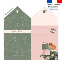Coupon Pour Enveloppe En Tissu motif Noël Scandinave