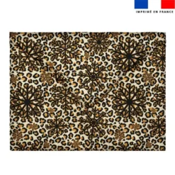 Coupon pour enveloppe en tissu motif noël sauvage