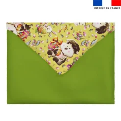 Coupon pour enveloppe en tissu motif mouton et oeufs de Pâques - Création Stillistic
