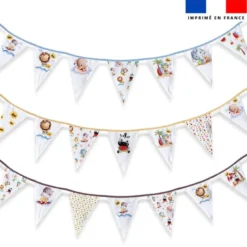 Coupon pour fanions motif animaux d'été