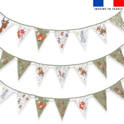 Coupon pour fanions motif animaux de la clairière