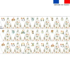 Coupon pour fanions motif animaux à la plage