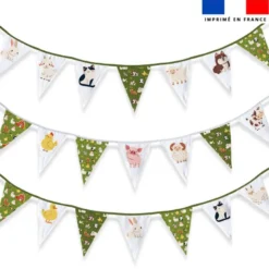 Coupon pour fanions motif animaux de la ferme