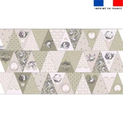 Coupon pour fanions motif lapin féérique - Création Lucie Obaton