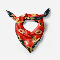 Coupon pour foulard motif coquelicot des champs