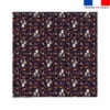 Coupon pour nappe carrée motif fantômes noir - Création Stillistic