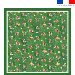 Coupon pour nappe mini renard foot vert - Création Stillistic