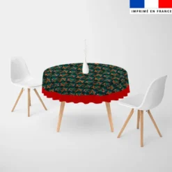 Coupon pour nappe motif Teckels de Noël - Création Stillistic
