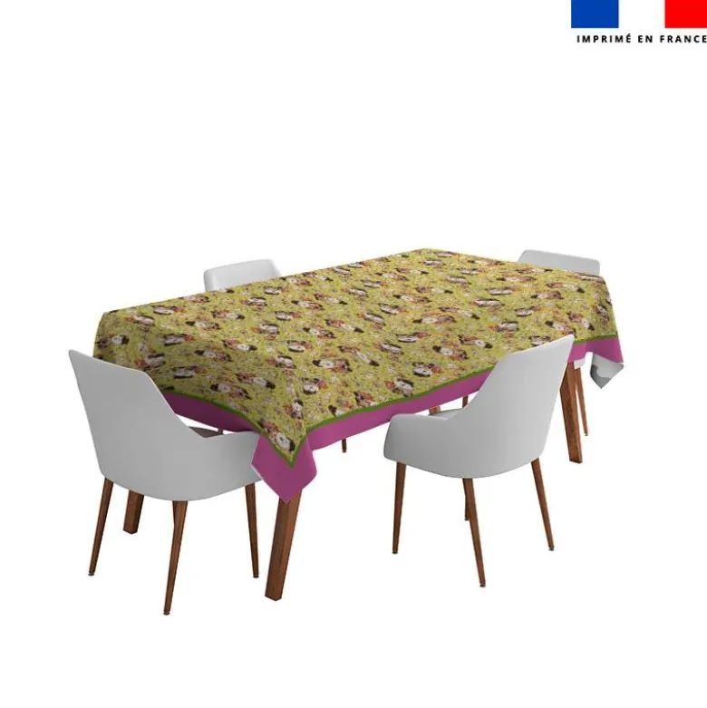 Coupon pour nappe rectangle motif mini mouton et oeufs de Pâques - Création Stillistic