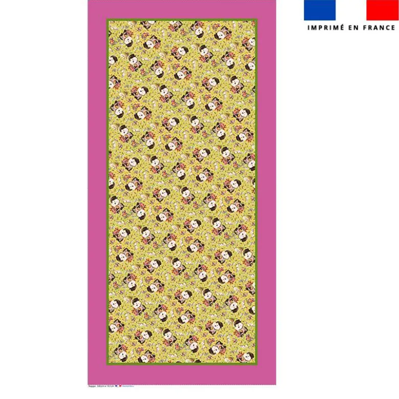 Coupon pour nappe rectangle motif mini mouton et oeufs de Pâques - Création Stillistic