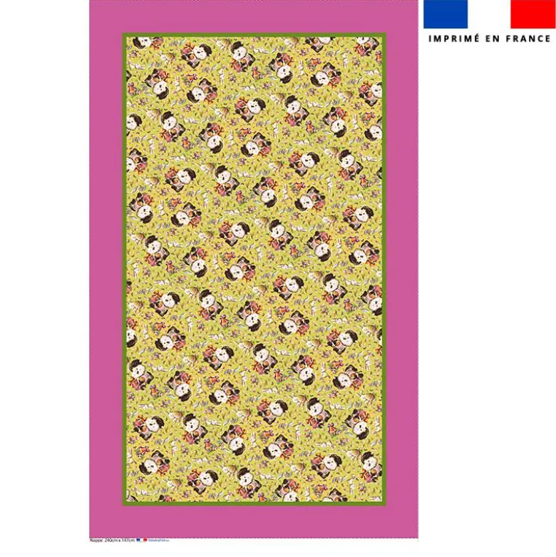 Coupon pour nappe rectangle motif mini mouton et oeufs de Pâques - Création Stillistic