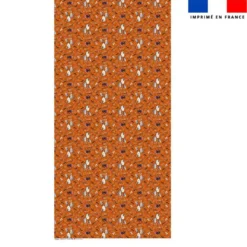 Coupon pour nappe rectangle motif fantômes orange - Création Stillistic