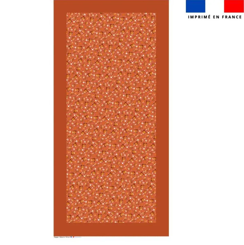 Coupon pour nappe rectangle motif mini amis ptit déj - Création Stillistic