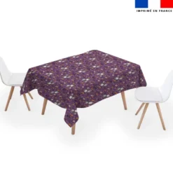 Coupon pour nappe rectangle motif fantômes violet - Création Stillistic