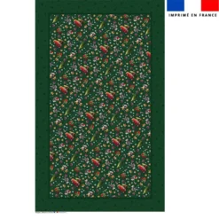 Coupon pour nappe rectangle motif souris de noel vert - Création Stillistic