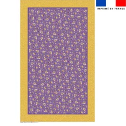 Coupon pour nappe rectangle motif mini poule et oeufs de Pâques violet - Création Stillistic