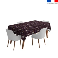 Coupon pour nappe rectangle motif fantômes noir - Création Stillistic