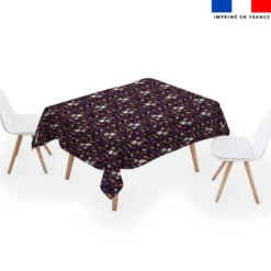 Coupon pour nappe rectangle motif fantômes noir - Création Stillistic