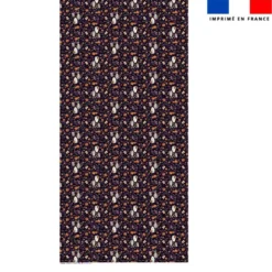 Coupon pour nappe rectangle motif fantômes noir - Création Stillistic