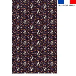 Coupon pour nappe rectangle motif fantômes noir - Création Stillistic