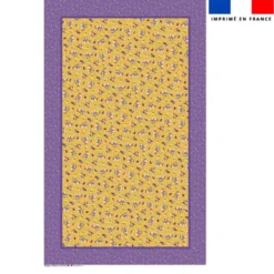 Coupon pour nappe rectangle motif mini poule et oeufs de Pâques jaune - Création Stillistic