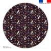 Coupon pour nappe ronde motif fantômes noir - Création Stillistic