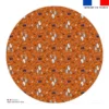 Coupon pour nappe ronde motif fantômes orange - Création Stillistic