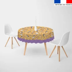 Coupon pour nappe ronde motif licorne toboggan - Création Stillistic