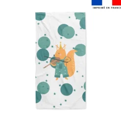 Coupon pour serviette de plage motif animaux musiciens