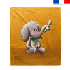 Coupon pour serviette de plage motif bébé éléphant - Création Stillistic