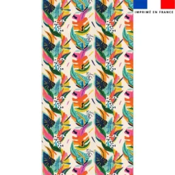 Coupon pour serviette de plage motif feuilles tropicales