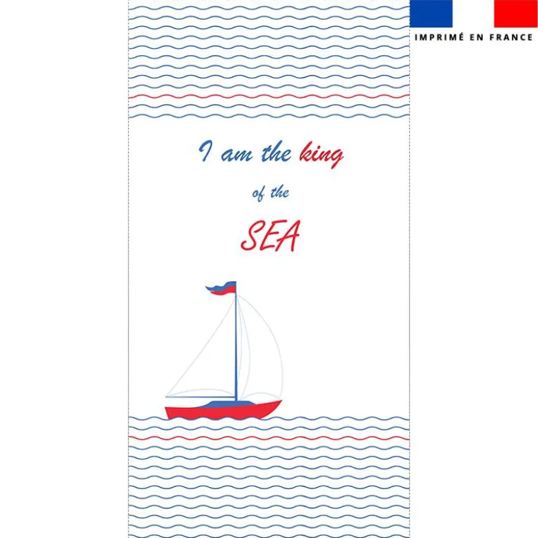 Coupon pour serviette de plage motif bateau