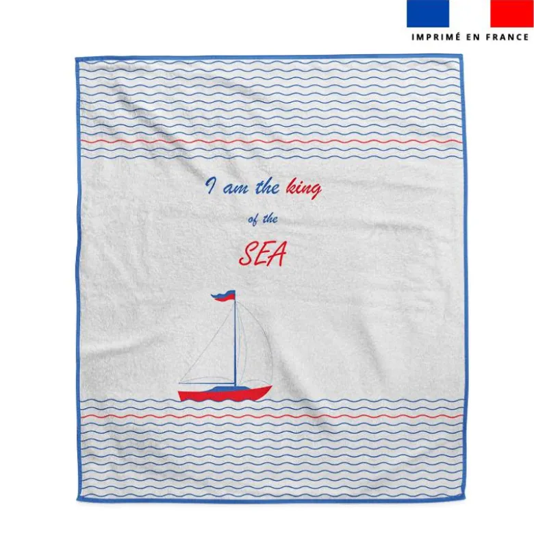 Coupon pour serviette de plage motif bateau