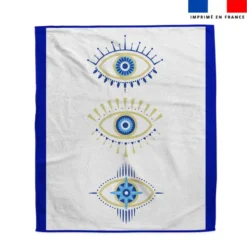 Coupon pour serviette de plage motif Grèce oeil bleu