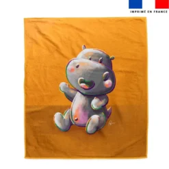 Coupon pour serviette de plage motif bébé hippo - Création Stillistic