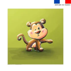 Coupon pour serviette de plage motif bébé singe - Création Stillistic