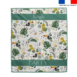 Coupon pour serviette de plage motif animaux de la jungle