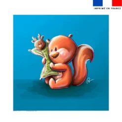 Coupon pour serviette de plage motif bébé écureuil - Création Stillistic