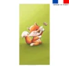 Coupon pour serviette de plage motif bébé renard - Création Stillistic