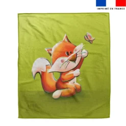 Coupon pour serviette de plage motif bébé renard - Création Stillistic
