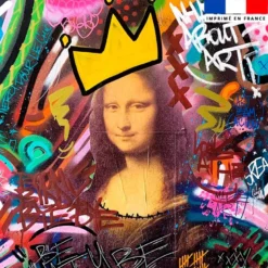 Coupon pour serviette de plage motif graffiti portrait - Création Alex Z