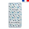 Coupon pour serviette de plage blanc motif tortue de mer