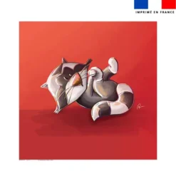 Coupon pour serviette de plage motif bébé raton - Création Stillistic