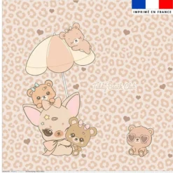 Coupon pour serviette de plage motif chihuahua léopard - Création Jolifox