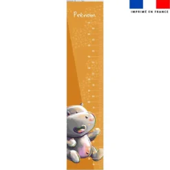 Coupon pour toise personnalisé - Bébé hippo - Création Stillistic