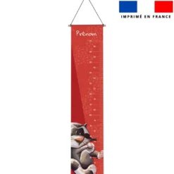 Coupon pour toise personnalisé - Bébé raton - Création Stillistic