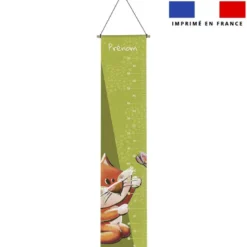 Coupon pour toise personnalisé - Bébé renard - Création Stillistic